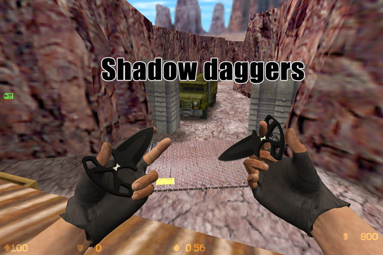 Скачать Модель ножа Shadow daggers CS 1.6