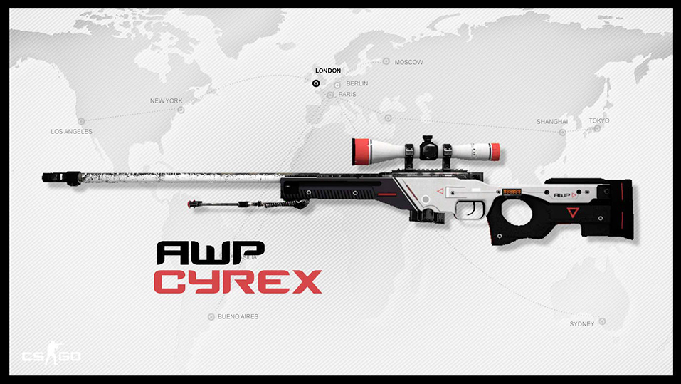 Скачать Модель оружия AWP Cyrex для КС 1.6