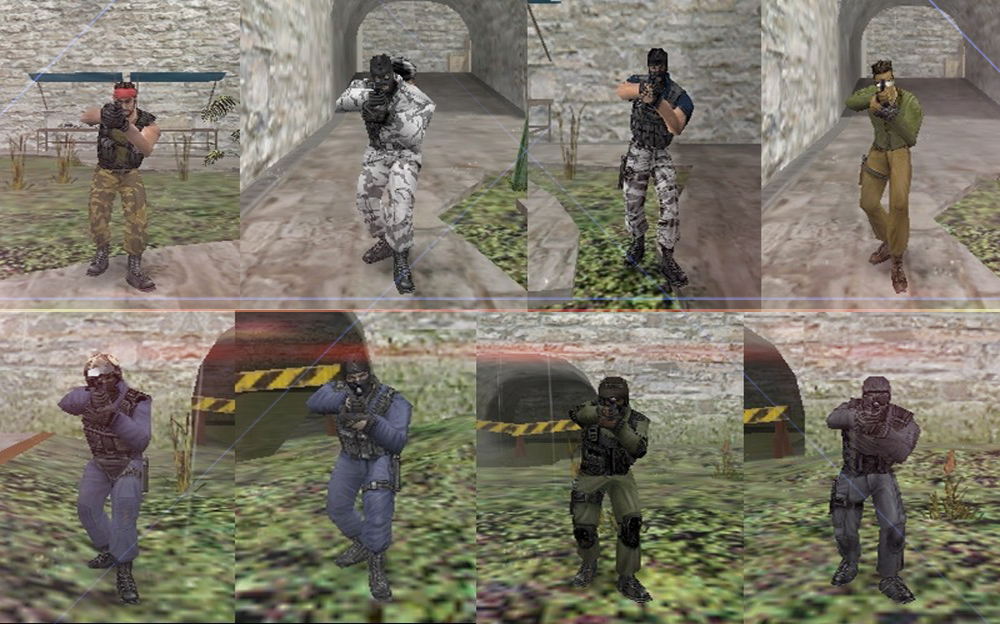 Классические модели игроков Counter-Strike 1.6
