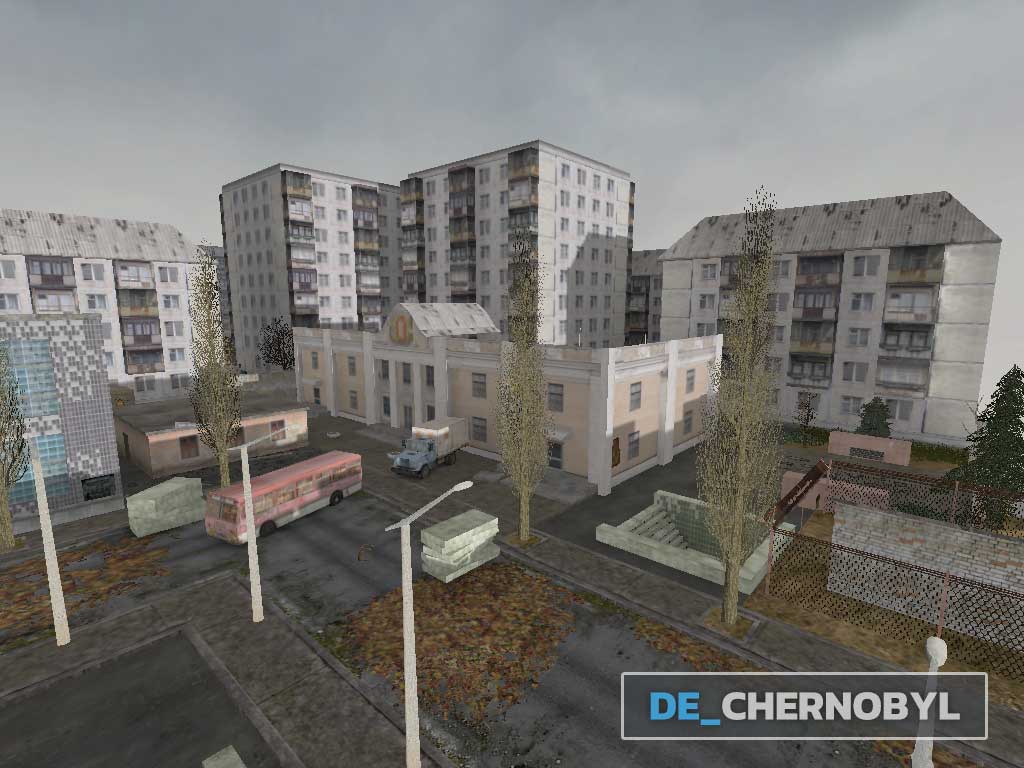 Скачать Карта de_chernobyl для Контр-Страйк 1.6 бесплатно